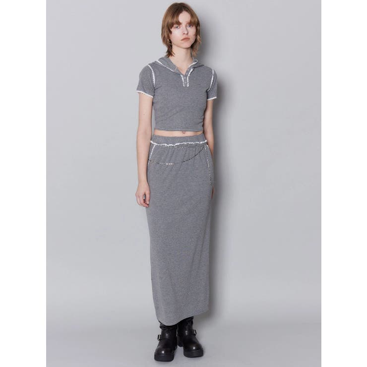 レースラインマキシスカート | EMODA | 詳細画像5 