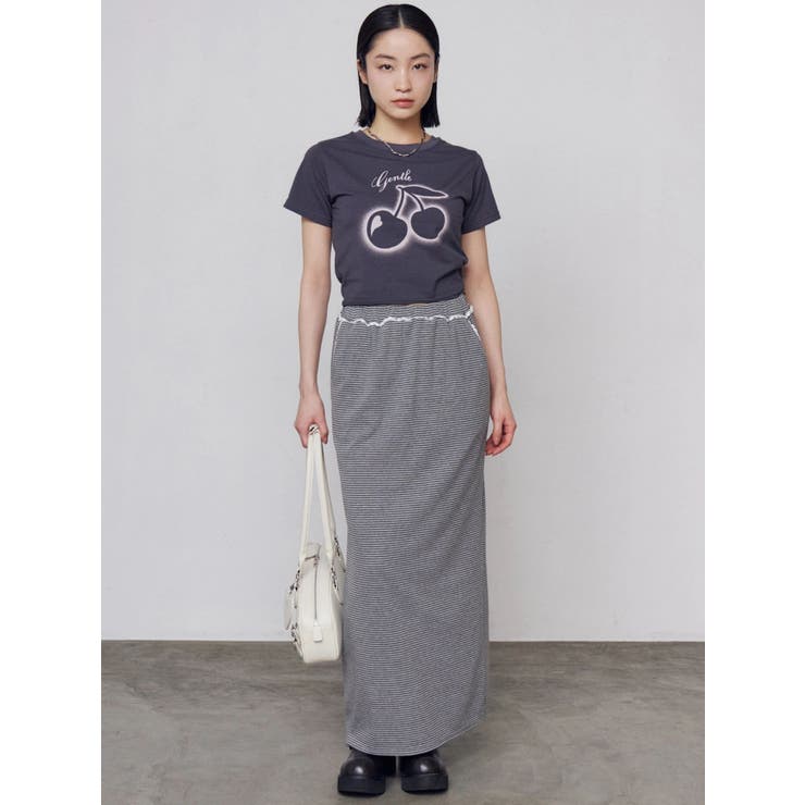 レースラインマキシスカート | EMODA | 詳細画像6 