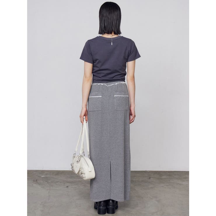 レースラインマキシスカート | EMODA | 詳細画像8 