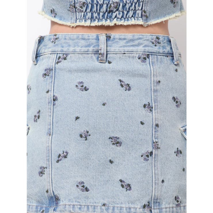 ロングベルトボックスデニムスカート | EMODA | 詳細画像26 