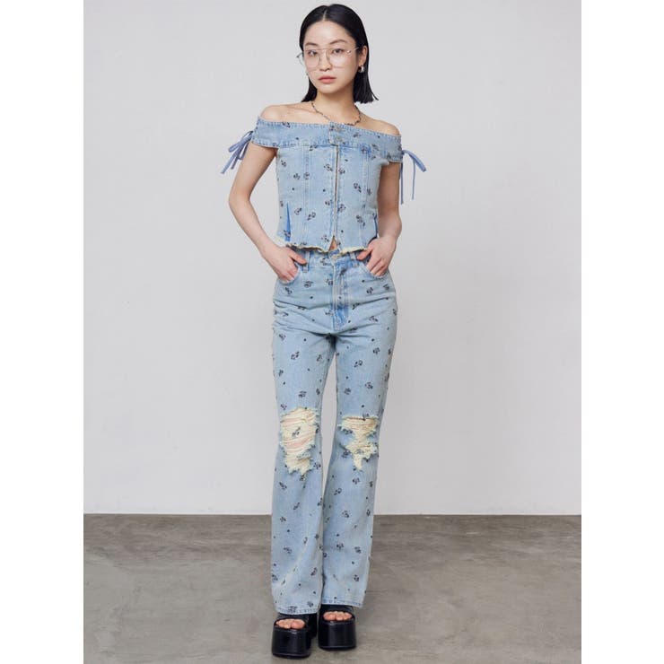 クラッシュフレアデニム | EMODA | 詳細画像6 