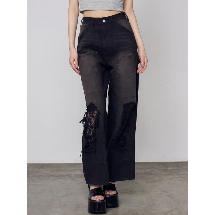 レースクラッシュルーズデニム | EMODA | 詳細画像11 