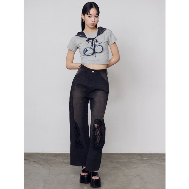 レースクラッシュルーズデニム | EMODA | 詳細画像18 