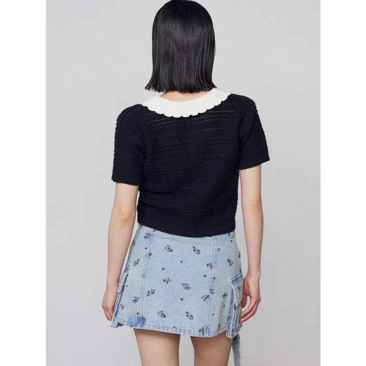 ボーダーポロニット | EMODA | 詳細画像10 