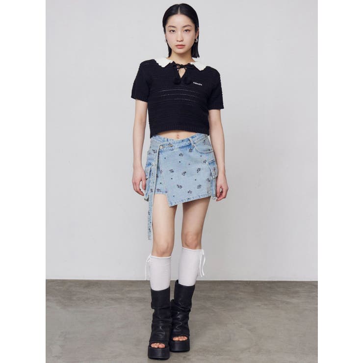 ボーダーポロニット | EMODA | 詳細画像11 