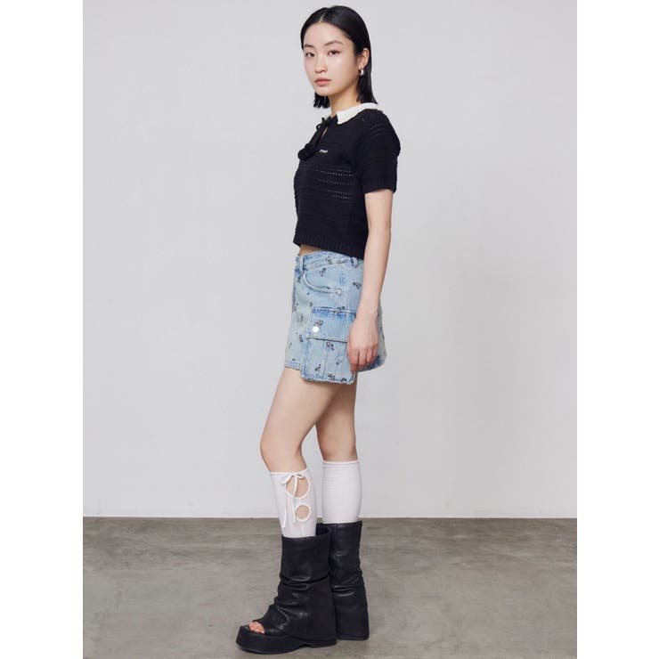 ボーダーポロニット | EMODA | 詳細画像12 