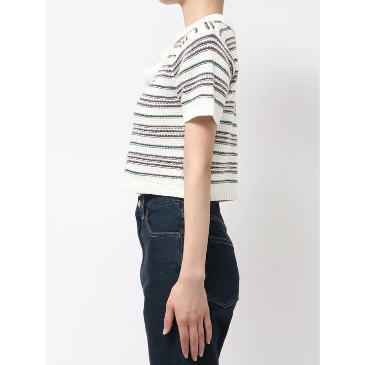 ボーダーポロニット | EMODA | 詳細画像18 