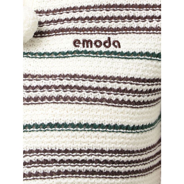 ボーダーポロニット | EMODA | 詳細画像27 