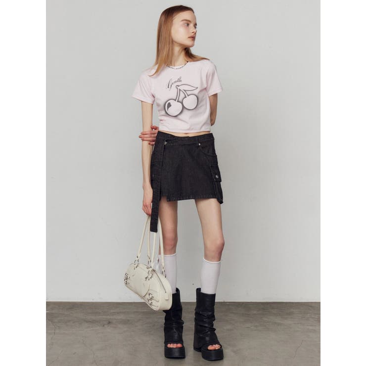 【WEB限定カラーあり】チェリープリントTシャツ | EMODA | 詳細画像15 