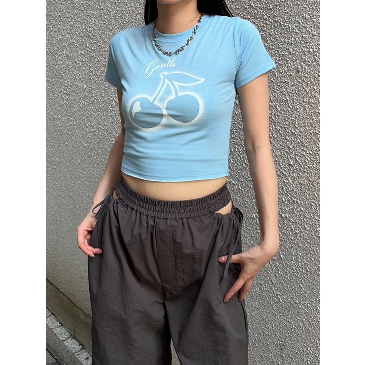 【WEB限定カラーあり】チェリープリントTシャツ | EMODA | 詳細画像20 