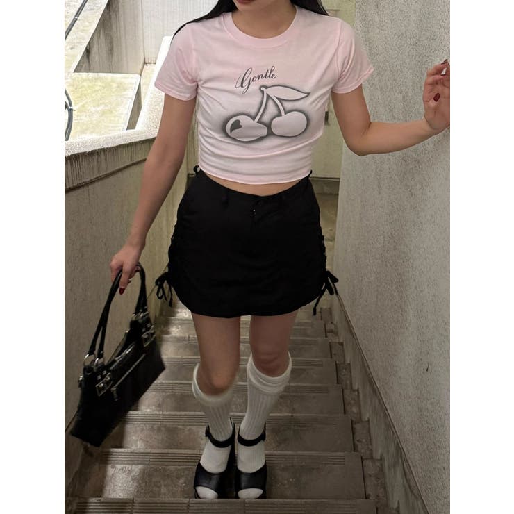 【WEB限定カラーあり】チェリープリントTシャツ | EMODA | 詳細画像25 