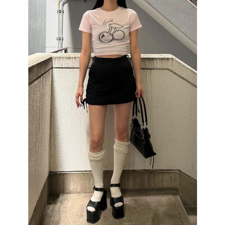 【WEB限定カラーあり】チェリープリントTシャツ | EMODA | 詳細画像26 