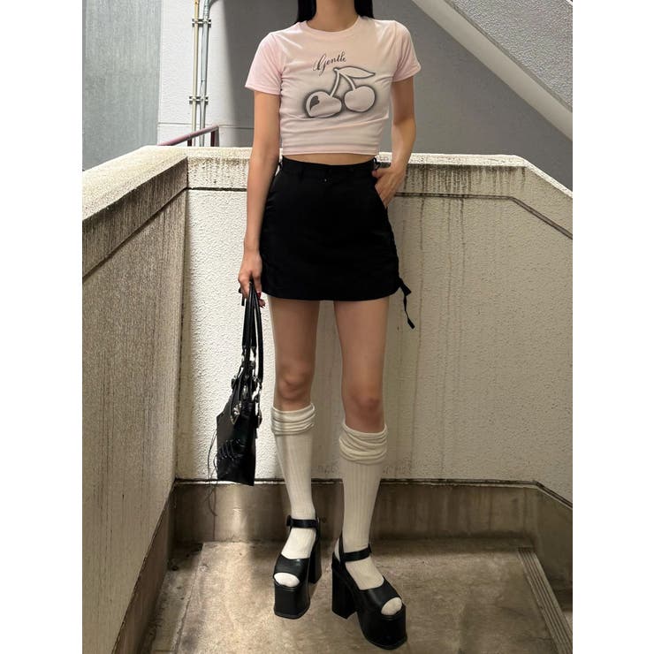 【WEB限定カラーあり】チェリープリントTシャツ | EMODA | 詳細画像27 