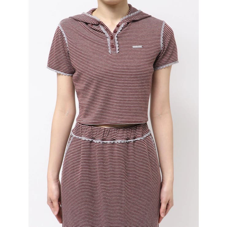 レッド | レースラインフーディトップス | EMODA