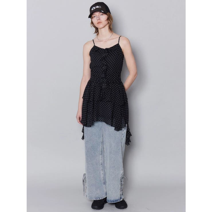 シアーラッフルキャミロングトップ | EMODA | 詳細画像14 