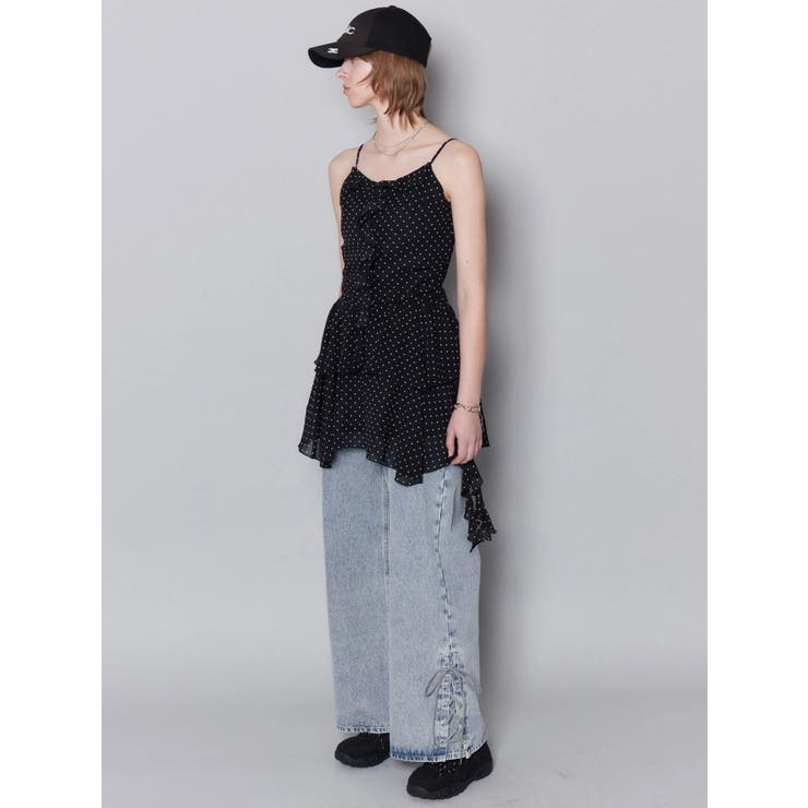 シアーラッフルキャミロングトップ | EMODA | 詳細画像15 