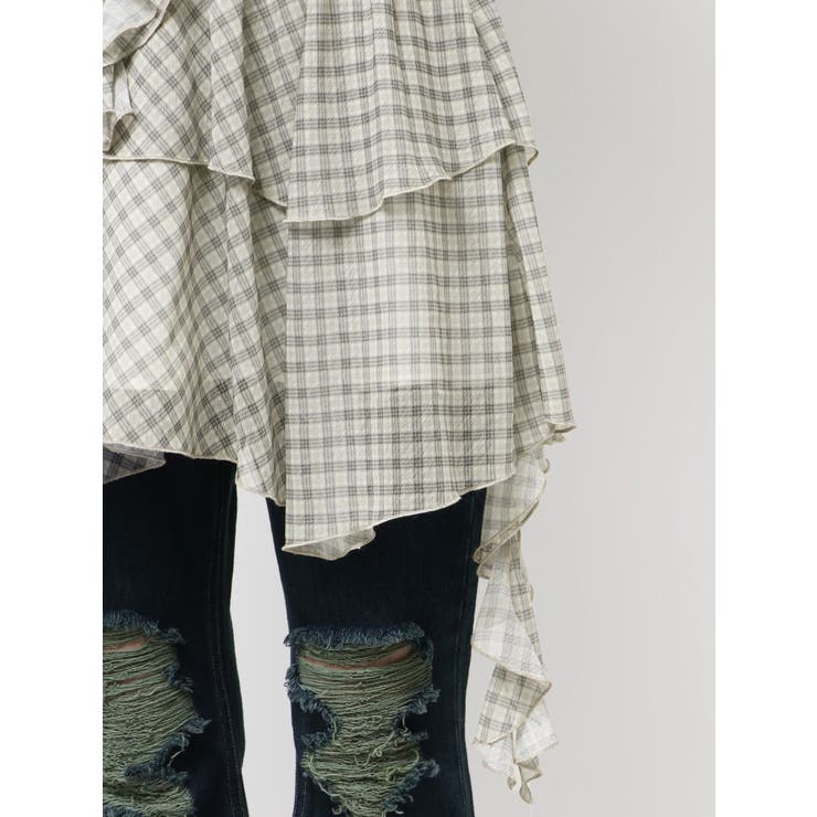 シアーラッフルキャミロングトップ | EMODA | 詳細画像21 