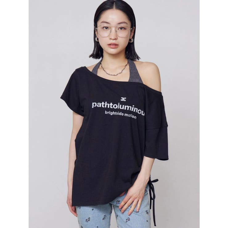 ルーズネックストリングTシャツ | EMODA | 詳細画像11 