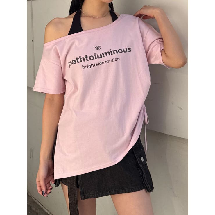 ルーズネックストリングTシャツ | EMODA | 詳細画像16 