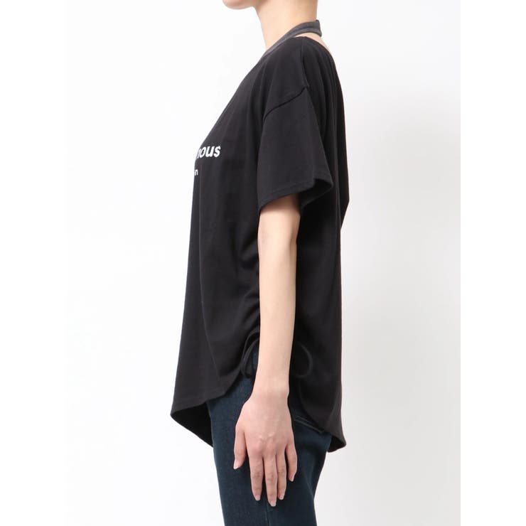 ルーズネックストリングTシャツ | EMODA | 詳細画像23 