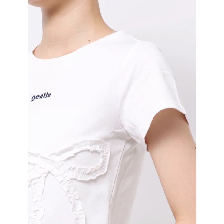 フリルパッチミニマルTシャツ | EMODA | 詳細画像20 