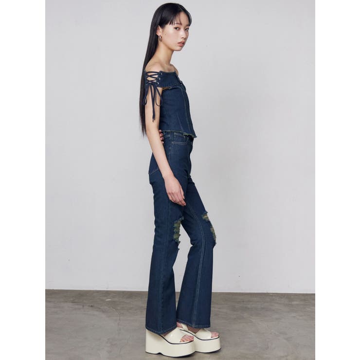 デニムオフショルダートップ | EMODA | 詳細画像21 