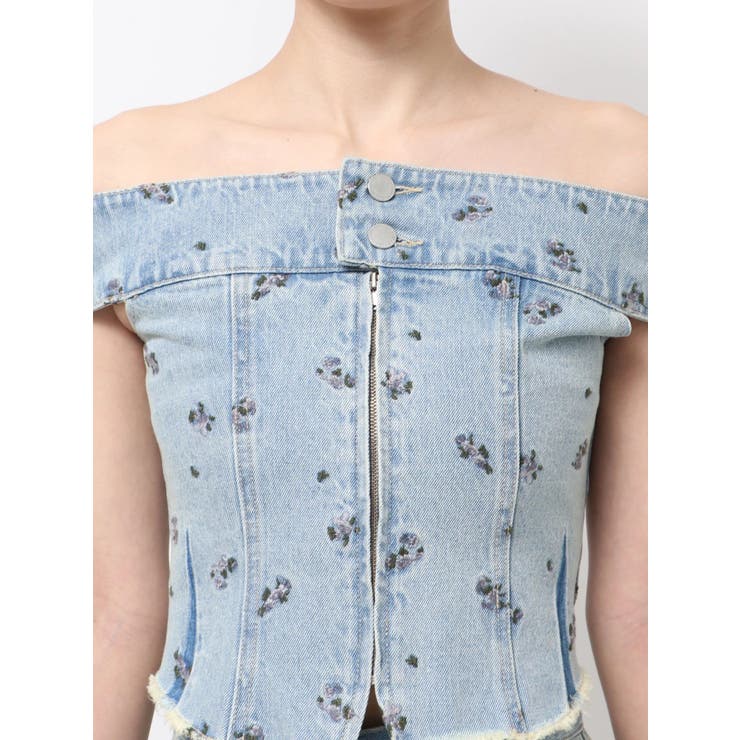 デニムオフショルダートップ | EMODA | 詳細画像25 