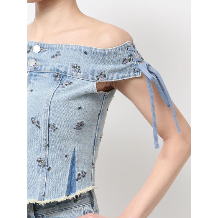 デニムオフショルダートップ | EMODA | 詳細画像26 