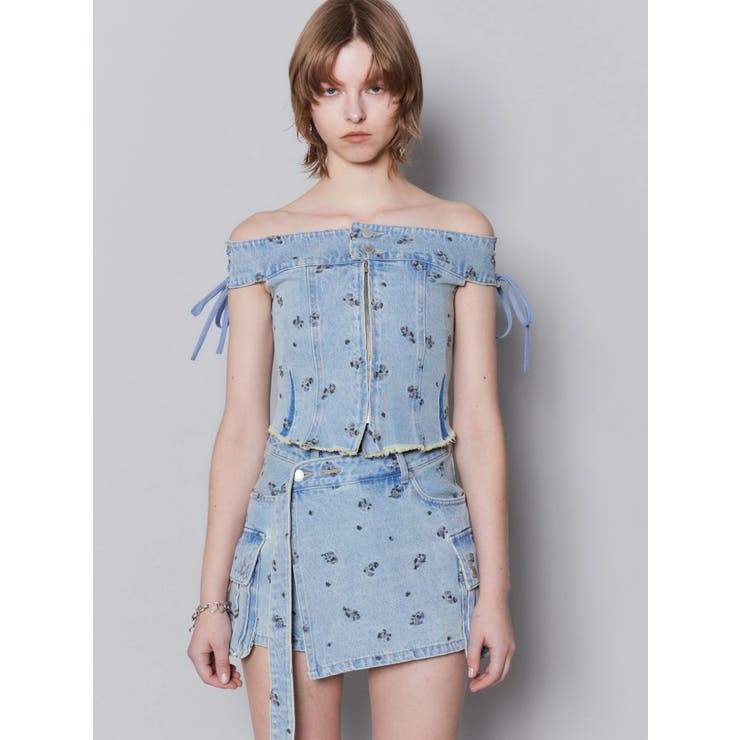 デニムオフショルダートップ | EMODA | 詳細画像3 