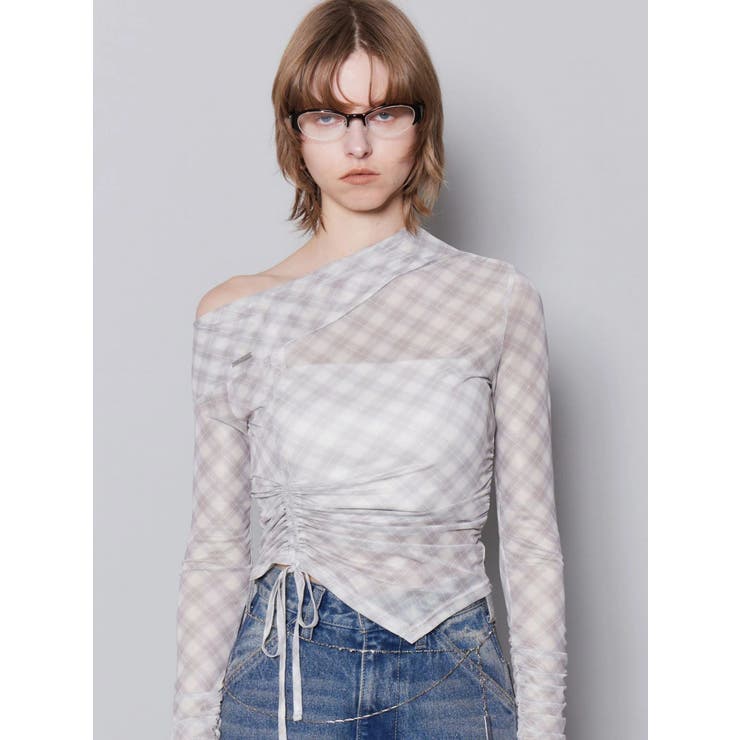 アシンメトリーオフショルダートップ | EMODA | 詳細画像11 