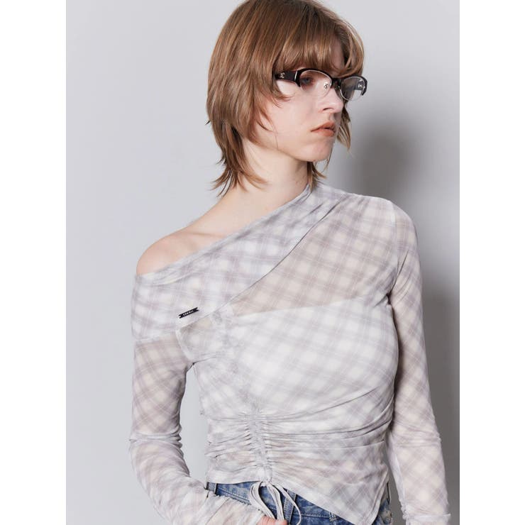 アシンメトリーオフショルダートップ | EMODA | 詳細画像13 