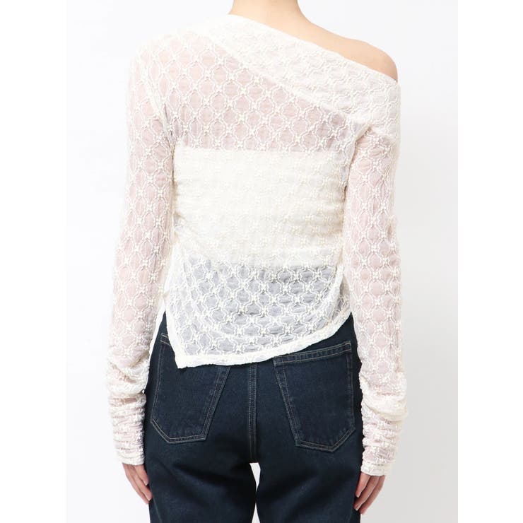 アシンメトリーオフショルダートップ | EMODA | 詳細画像19 