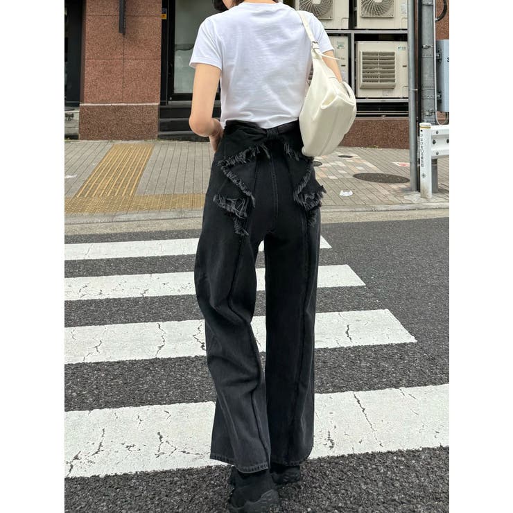 【WEB限定カラー登場！】バックリボンルーズジーンズ | EMODA | 詳細画像19 