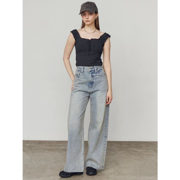 【WEB限定カラー登場！】バックリボンルーズジーンズ | EMODA | 詳細画像26 