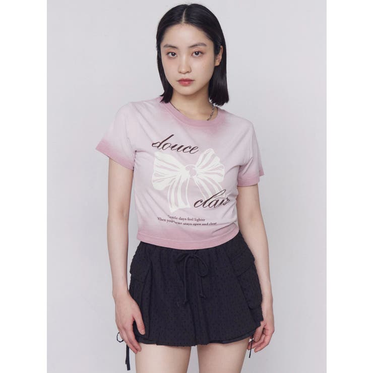リボンプリントTシャツ | EMODA | 詳細画像14 