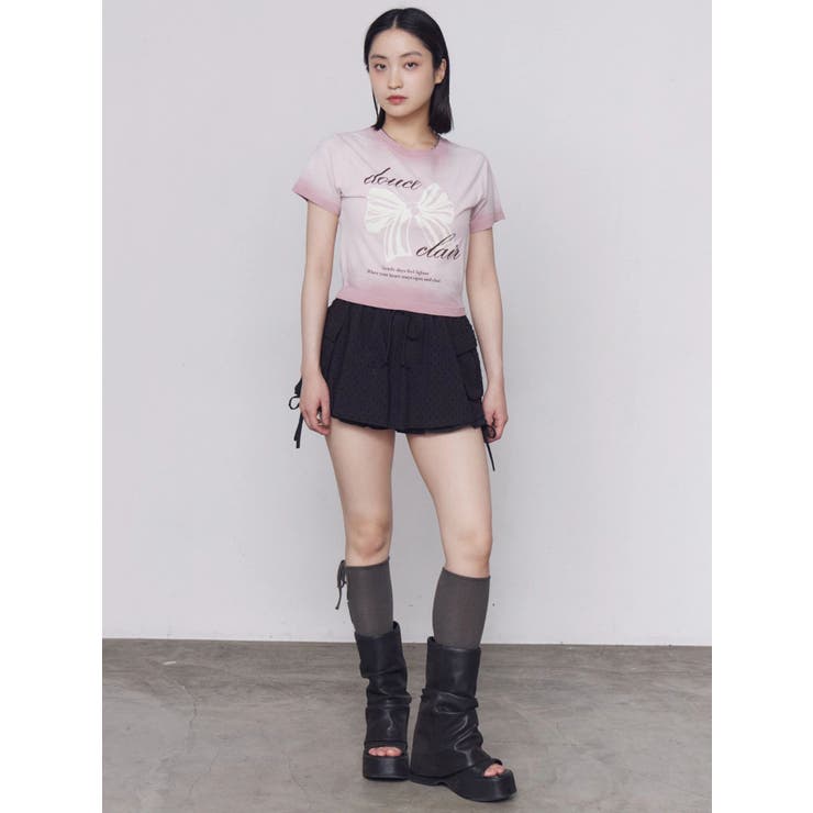 リボンプリントTシャツ | EMODA | 詳細画像15 