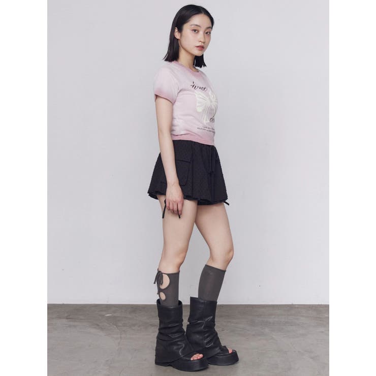 リボンプリントTシャツ | EMODA | 詳細画像16 
