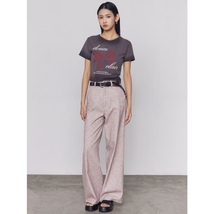 リボンプリントTシャツ | EMODA | 詳細画像4 