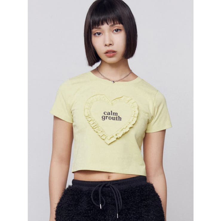 ハートフリルロゴTシャツ | EMODA | 詳細画像15 