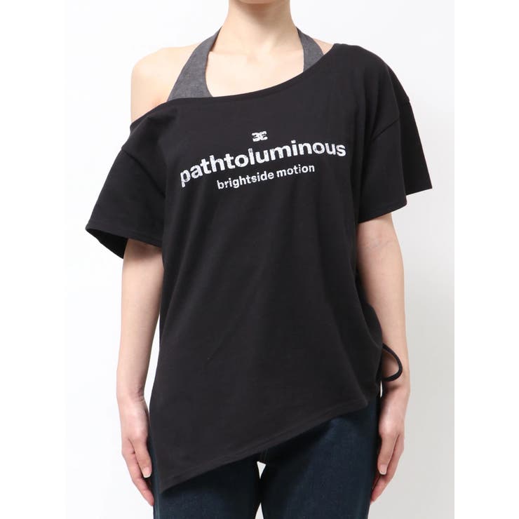 ルーズネックストリングTシャツ | EMODA | 詳細画像30 