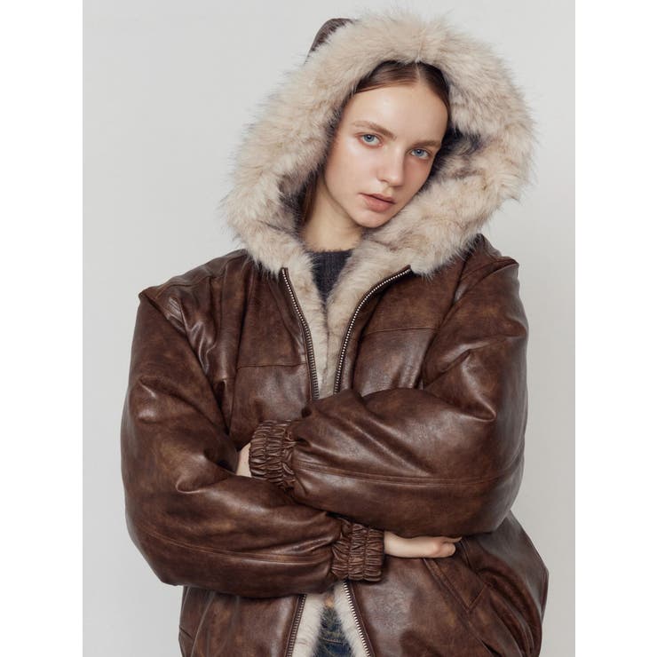 フェイクファーフードブルゾン | EMODA | 詳細画像17 