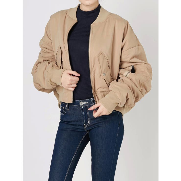 スタッズ付きFEMININEルーズMA-1