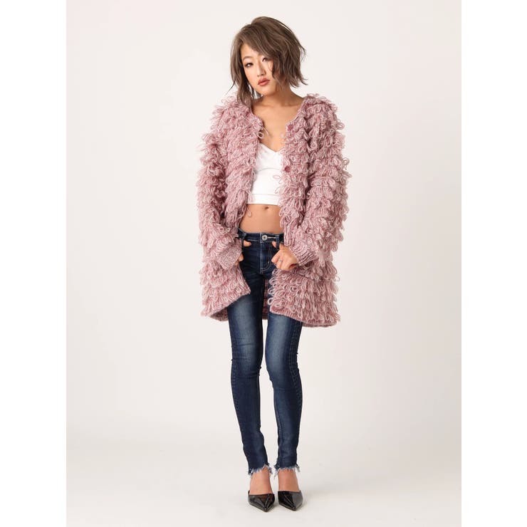 MIXループニットコート[品番：MKSW0004541]｜GYDA（ジェイダ）の  