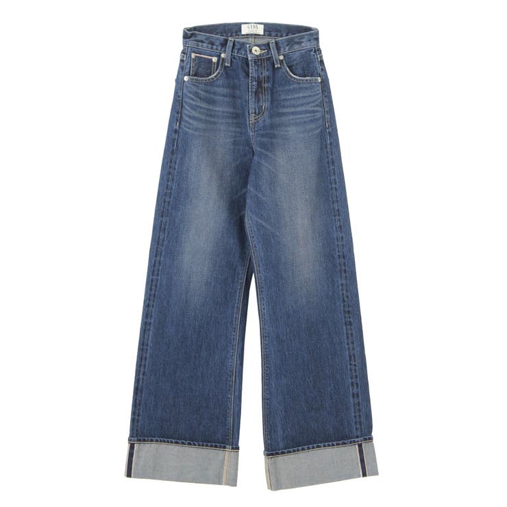 GYDA ジェイダ セルヴィッチロールアップワイドデニムパンツ セルヴィッチロールアップワイドデニムパンツ[品番：MKSW0004607