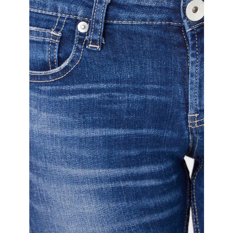 SQUARE BACK RIPPED スキニーデニムパンツ[品番：MKSW0004722