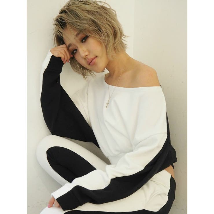 バイカラーTOPS[品番：MKSW0004759]｜GYDA（ジェイダ）の