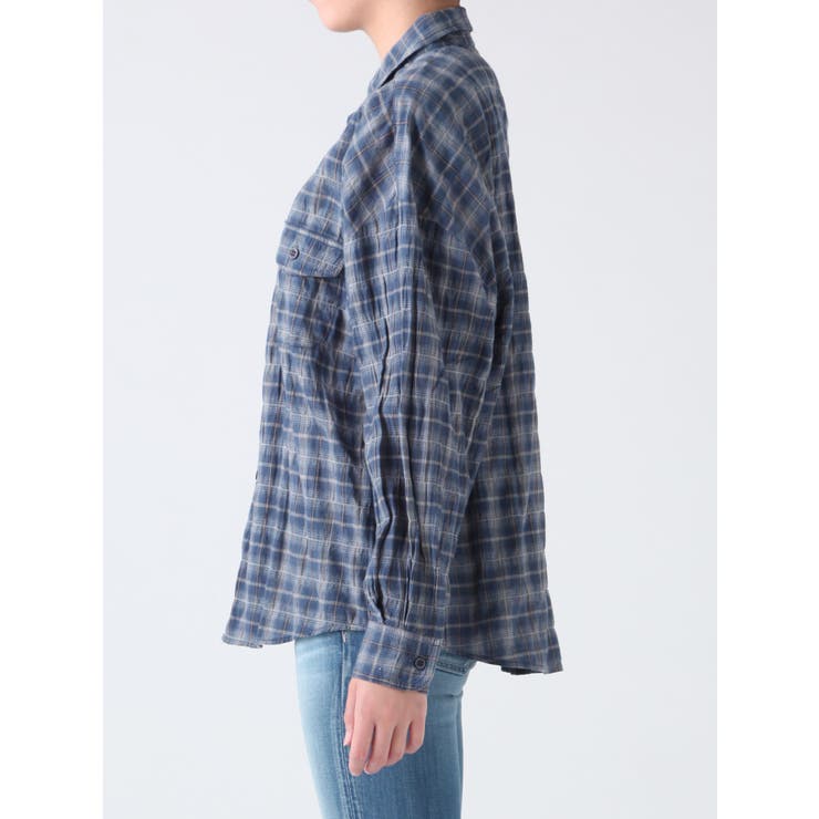ガーゼチェックシャツ | GYDA | 詳細画像3 