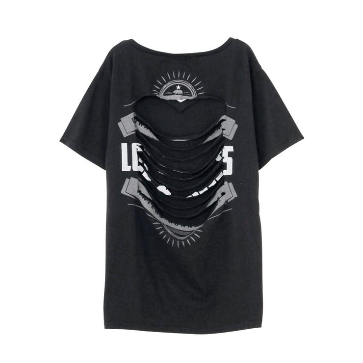 BACKダメージTシャツ[品番：MKSW0005040]｜GYDA（ジェイダ）のレディースファッション通販｜SHOPLIST（ショップリスト）
