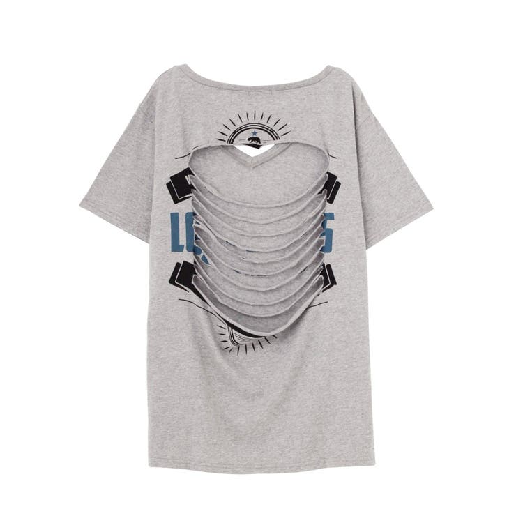 BACKダメージTシャツ[品番：MKSW0005040]｜GYDA（ジェイダ）のレディースファッション通販｜SHOPLIST（ショップリスト）