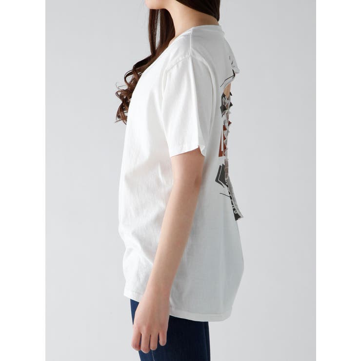 BACKダメージTシャツ[品番：MKSW0005040]｜GYDA（ジェイダ）のレディースファッション通販｜SHOPLIST（ショップリスト）